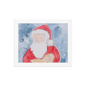 Misty Trees Framed Poster